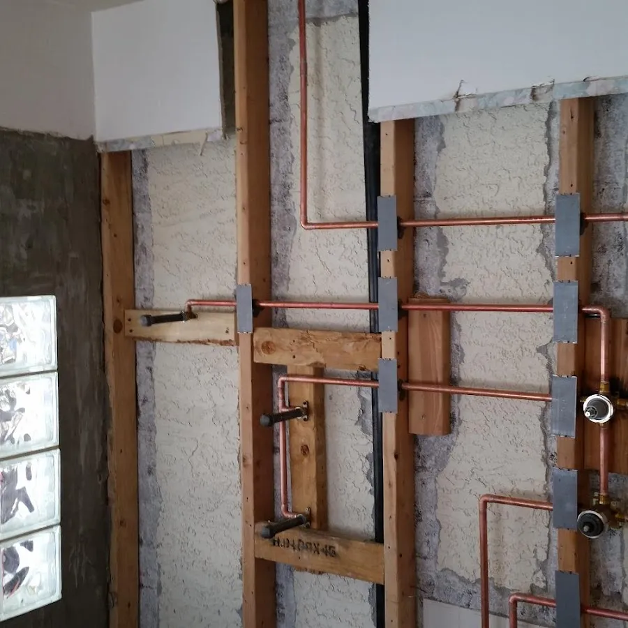 Copper pipe installation for Burst Pipe Repair in Dent