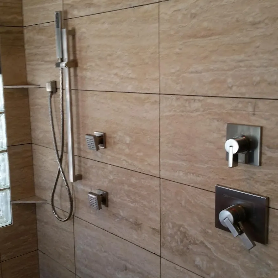 Shower fixture installation for Water Heater Installation in Dent
